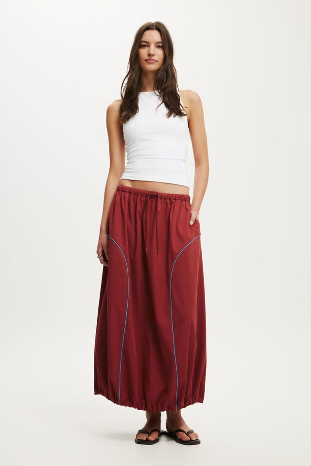 Nyla Maxi Skirt, RUSSET CLAY/BLUE DRIFT