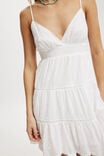 Stella Tiered Mini Dress, WHITE - alternate image 4