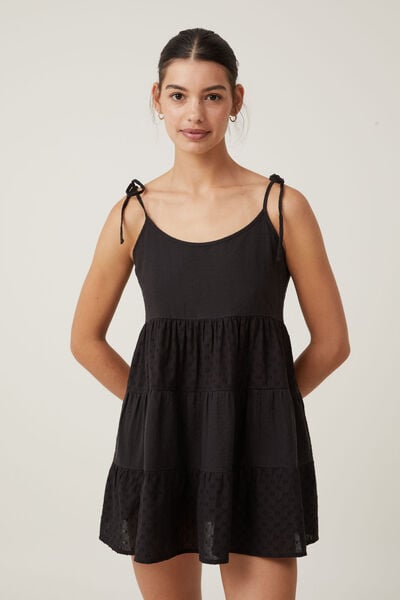 Solstice Mini Dress, BLACK