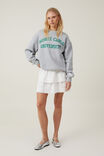 Classic Fleece Graphic Crew Sweatshirt, MONTE CARLO UNI / GREY MARLE - alternate image 2