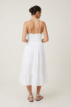 Haven Shirred Maxi Dress, WHITE - alternate image 3