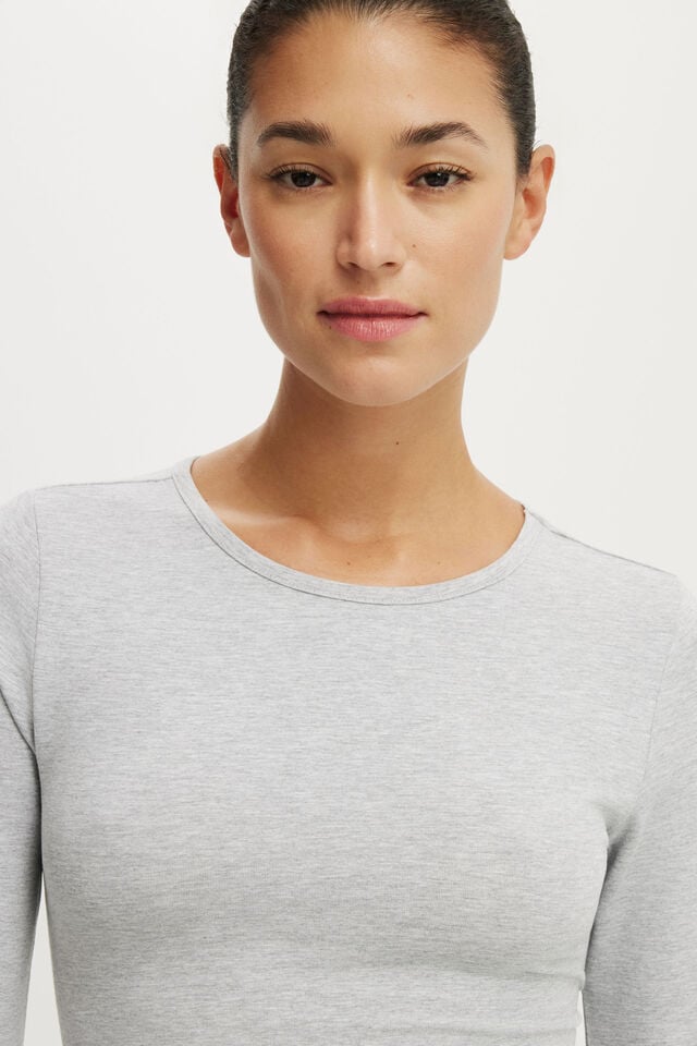 Everyday Smooth Long Sleeve, GREY MARLE