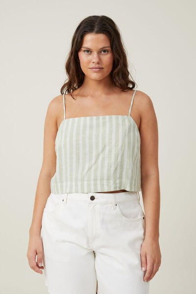 Haven Tie Back Cami, HANNAH STRIPE SOFT PINE