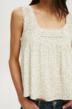 Sunspell Scoop Neck Tank, MIRANDA SPRIG FLORAL/GARDENIA - example image 4