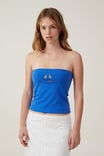 Graphic Tube Top, RACING TEAM CHECK FLAG/PACIFIC BLUE - alternate image 1