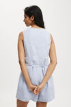 Elle Linen Playsuit, PARISIAN LAVENDER MARLE - alternate image 3