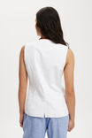 Sienna Linen Cotton Vest, WHITE - alternate image 3