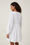 Quincy Long Sleeve Mini Dress, WHITE - alternate image 3