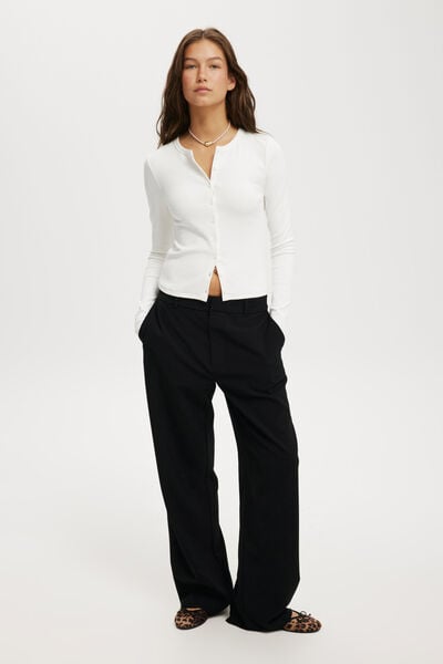 Luis Suiting Pant, BLACK