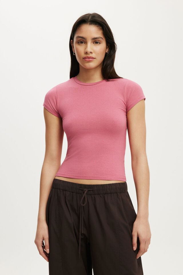 All Day Crew Tee, BERRY BLUSH