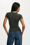 Camiseta - Double Layer Short Sleeve, CHARCOAL MARLE - vista de exemplo 3
