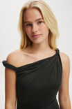 Phoebe Twist Shoulder Mini Dress, BLACK - alternate image 4