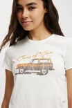 Ford Bronco Fitted Graphic Longline Tee, LCN FORD BRONCO TONS OF FUN/VINTAGE WHITE - alternate image 4