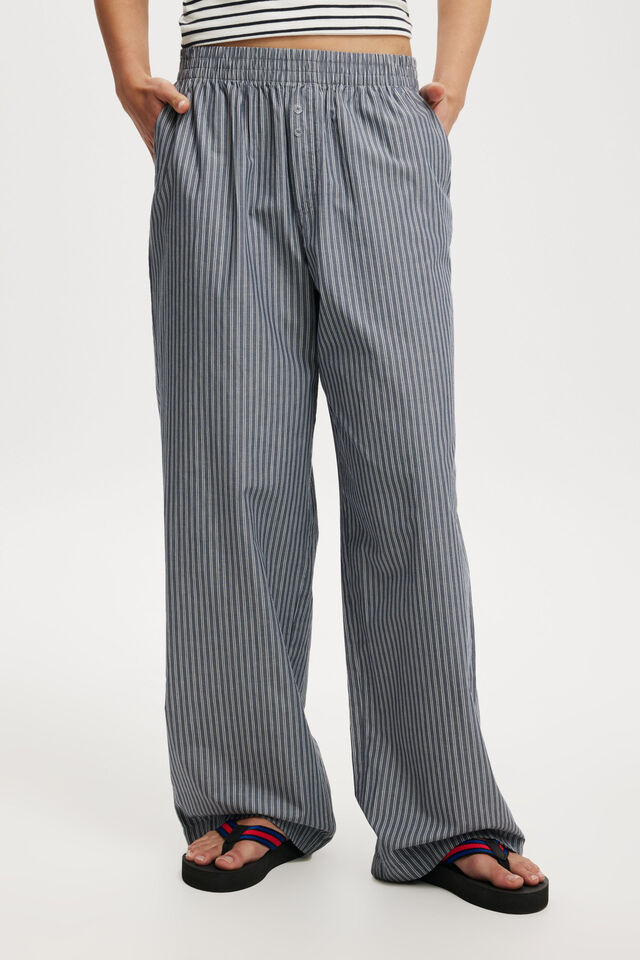 Noah Pant, KYLIE STRIPE BLUE SLATE
