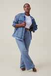 Calça - Curvy Stretch Wide Jean, BELLS BLUE - vista alternativa 2