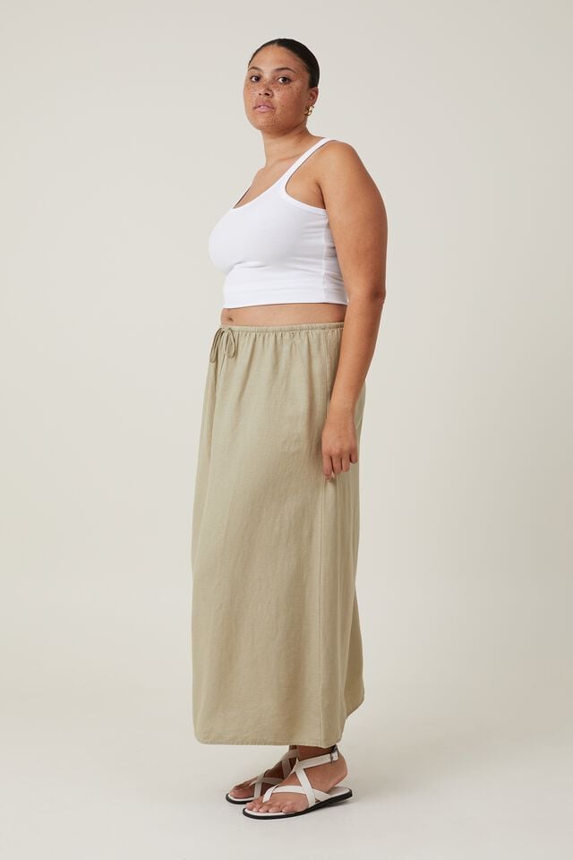 Haven Maxi Slip Skirt, DESERT SAGE