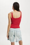 Staple Rib Double Scoop Tank, CRIMSON KISS - alternate image 3