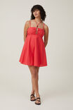Isla Beaded Halter Mini Dress, SUMMER RED - alternate image 2