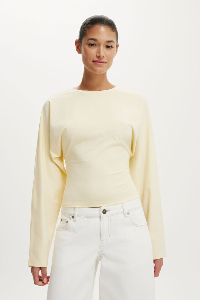 Blair Batwing Long Sleeve, VANILLA GLOW