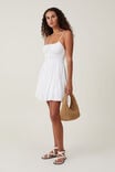 Haven Tiered Mini Dress, WHITE - alternate image 2
