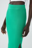 Knit Midi Skirt, BRIGHT GREEN