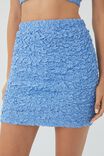 Scrunchie Mini Skirt, PRESSED HYDRANGEA