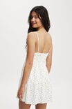 Haven Tiered Mini Dress, POLKA DOT GARDENIA - alternate image 3