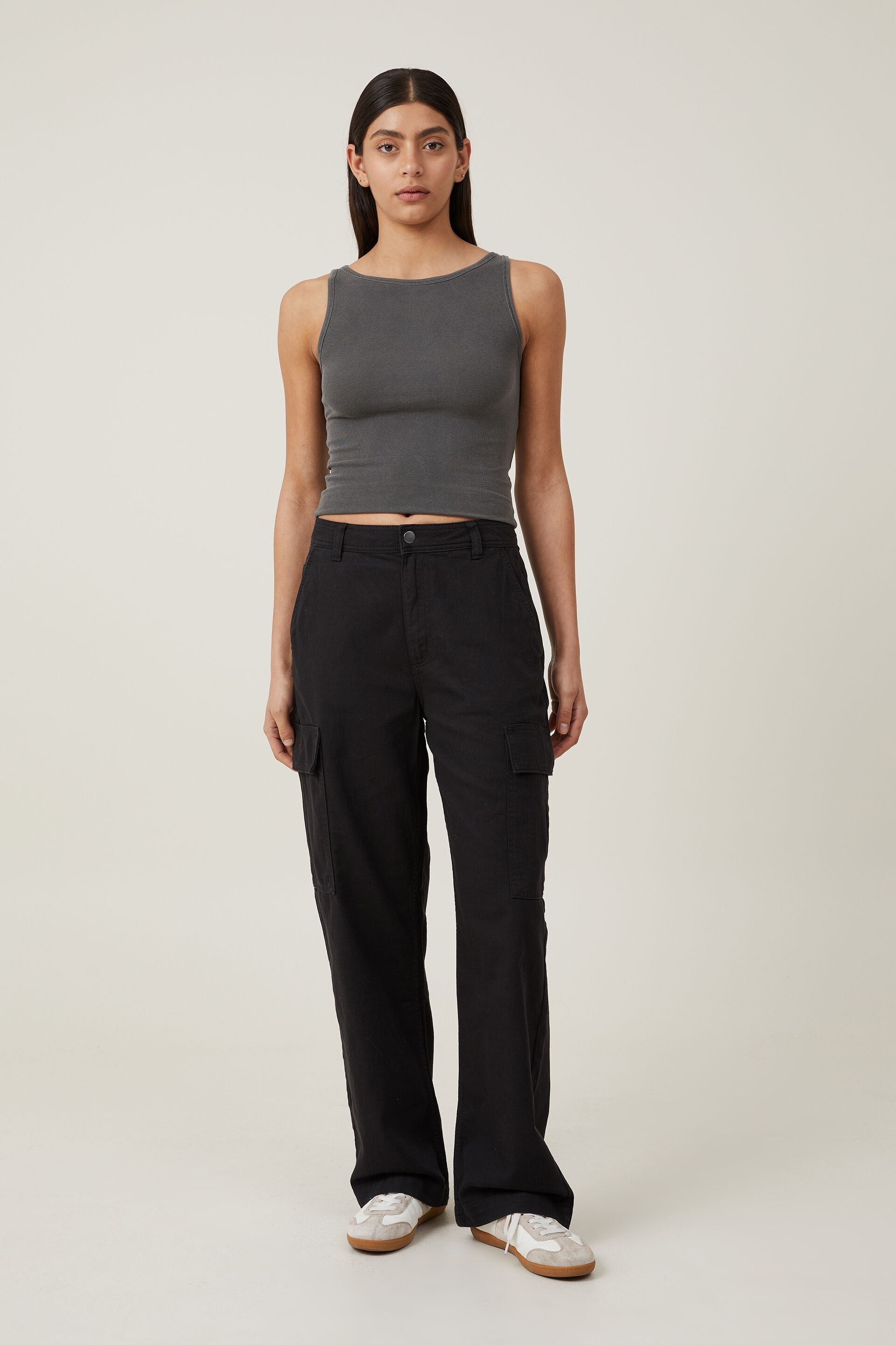 Buy SSoShHub WomenGirl Cotton Regular Fit 6 Pocket Cargo Pants Regular Fit  Black at Amazonin
