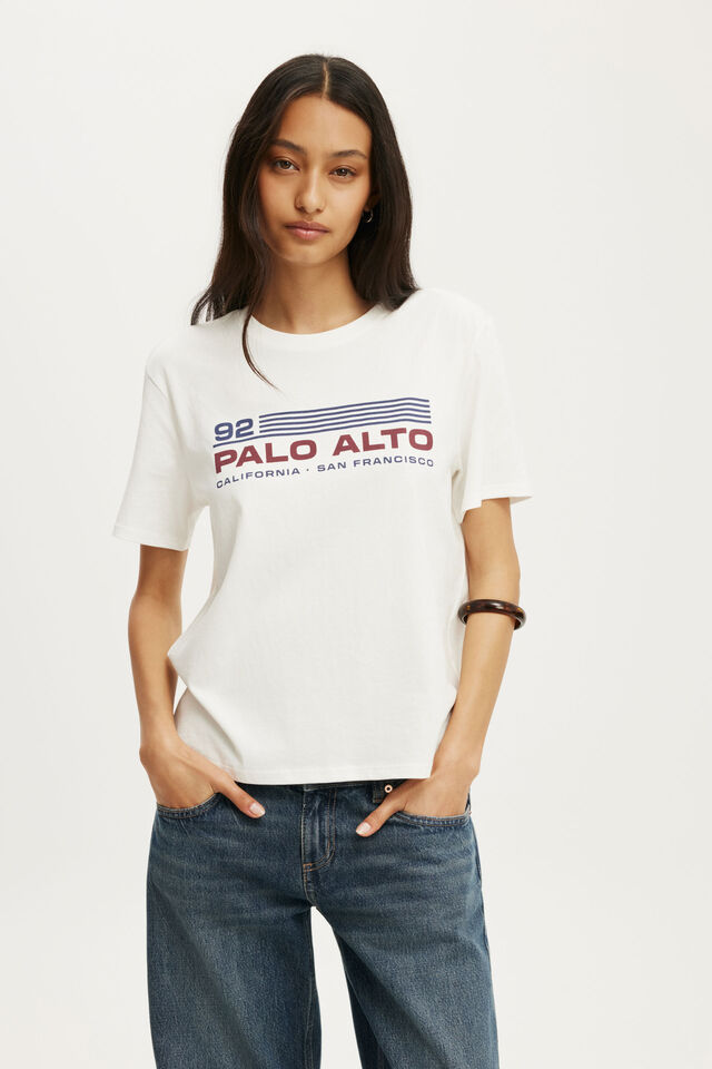 The Off Duty Graphic Tee, PALO ALTO/ VINTAGE WHITE