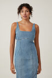 Sloan Denim Midi Dress Asia Fit, JEWEL BLUE - alternate image 2