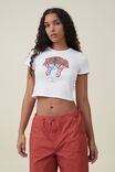 Micro Fit Rib Graphic License Tee, LCN BR THE WHO GLITTER ANGEL/VINTAGE WHITE - alternate image 1