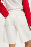 Baggy Denim Short, VINTAGE WHITE RAW - example image 5