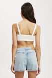 Rosa Micro Crop Tank, NATURAL WHITE - alternate image 3