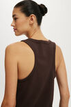 The Slub Loose Fit Tank, DARK OAK - example image 4