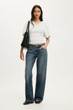 Blair Batwing V Neck, MADI STRIPE GREY MARLE - example image 2