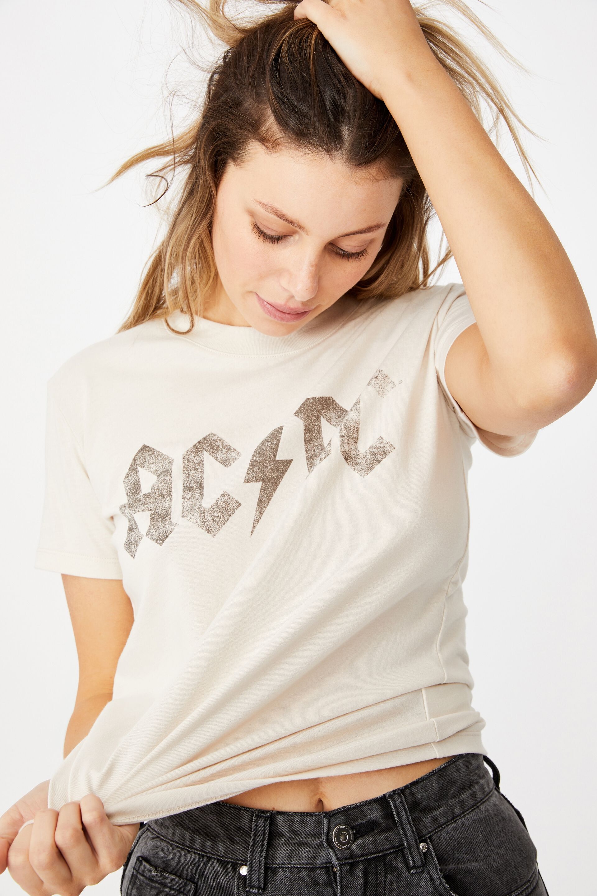 cotton on ac dc shirt