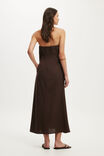 Thea Strapless Maxi Dress, DARK OAK - example image 2