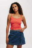 Wrapped Denim Mini Skirt, NORDIC BLUE - example image 1
