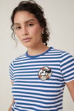 Mickey Fitted Longline Graphic Tee, LCN DIS MICKEY USS CAPTAIN BADGE/ FEDERAL BLU - alternate image 4