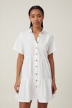 Vestido - Noah Mini Shirt Dress, WHITE - vista alternativa 1