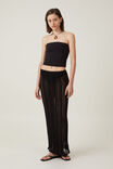 Leila Ladder Yarn Maxi Skirt, BLACK - alternate image 1