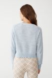 Everyday Crop Pullover, CALM BLUE/WHITE TWIST