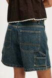 Relaxed Denim Short, LOGANS BLUE/CARPENTER - example image 5