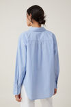 Noah Long Sleeve Shirt, GIGI BLUE STRIPE - alternate image 3