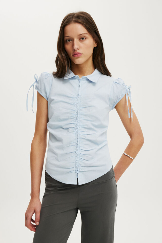 Jayden Short Sleeve Shirt, SEASIDE BLUE