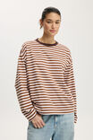 Select Colour: SOPHIE STRIPE BABYDOLL/WALNUT