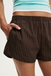 Chloe Sporty Short, KYLIE PINSTRIPE DARK OAK - example image 4