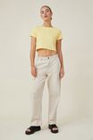 The Baby Tee, PALE YELLOW - alternate image 2