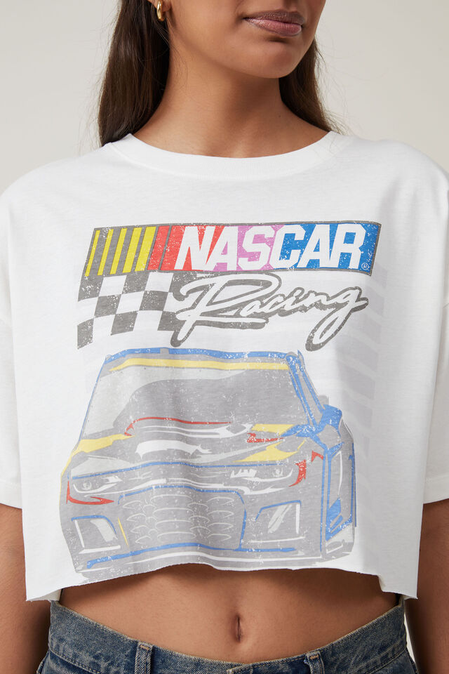 Camiseta - The Oversized Chopped Lcn Tee, LCN NCR NASCAR RACING/VINTAGE WHITE