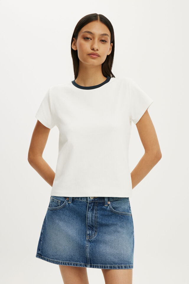 Original Denim Mini Skirt, CLEO BLUE
